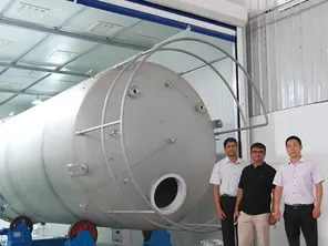 Tangki amonia 20m³ dilapisi PTFE yang diperkuat fiberglass