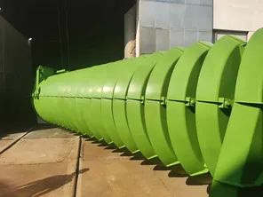 Pengering spiral dilapisi PTFE untuk mencegah lengket