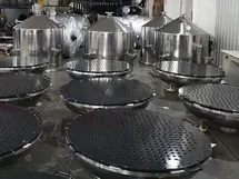 Plat filter berlubang dilapisi PFA untuk meningkatkan ketahanan kimia dan meminimalkan penumpukan material