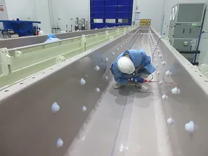 Lining PFA untuk tangki pelapisan listrik vertikal (tinggi 10 m)