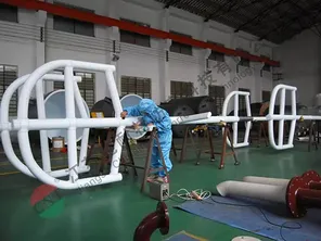 Pengaduk bingkai dengan lining PTFE