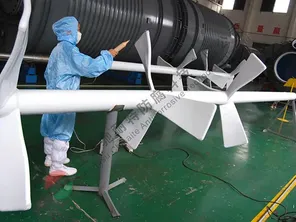 Pengaduk padel dengan lining PTFE