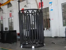 Kumparan internal U-shaped untuk reaktor, dilapisi ETFE