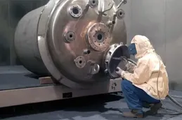 Sandblasting & inspeksi kekasaran