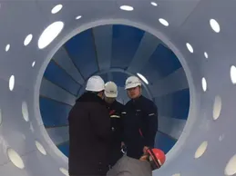 Pelapisan menara isian berdiameter 5m × tinggi 28m