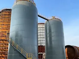 Tangki penyimpanan vinil asetat (Ø7m × 10m)